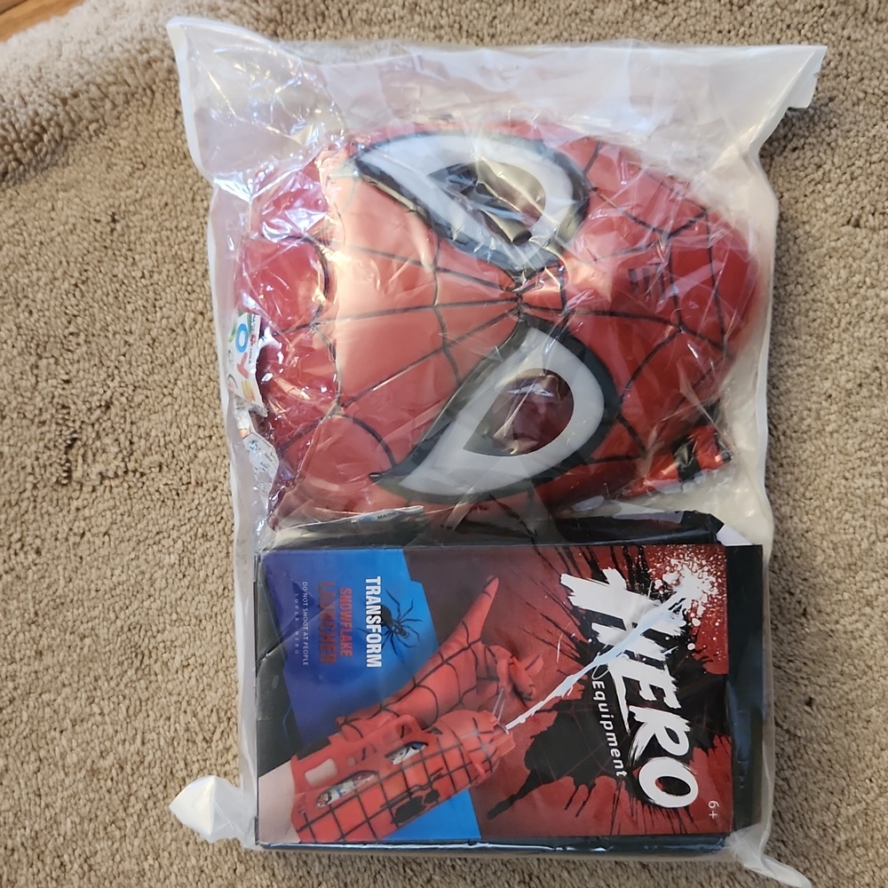 Spiderman Web slinger with led mask